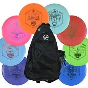 Complete Disc Golf Set (8 Discs & Slinger Bag)