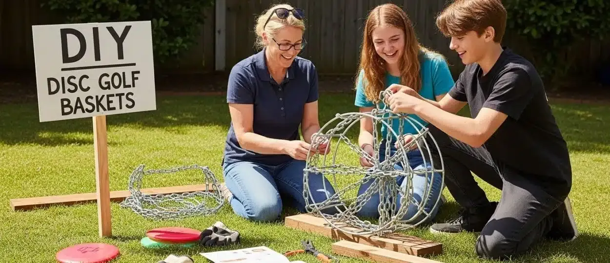 diy disc golf baskets