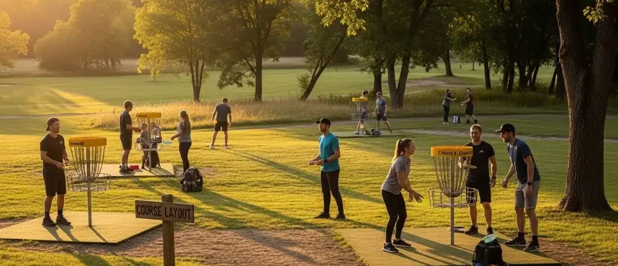 disc golf course layout