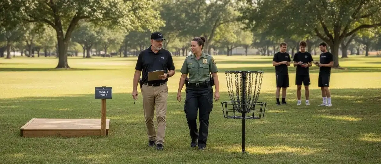 disc golf course planning