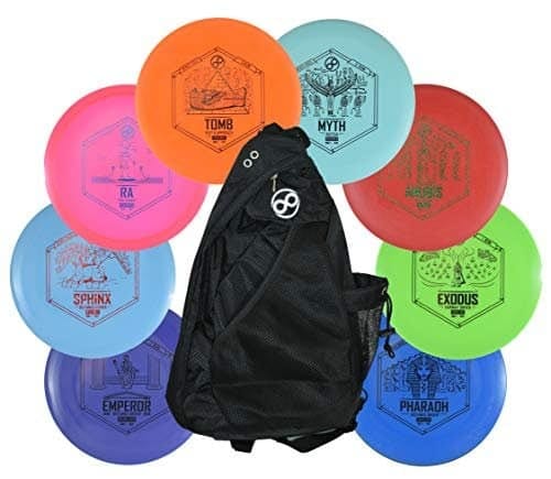 Complete Disc Golf Set (8 Discs & Slinger Bag)