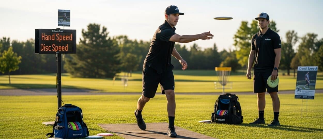 disc golf hand speed